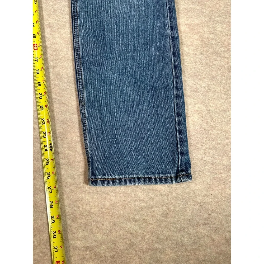Levi's 505 Authentic‎ Jeans Mens 34x29 Blue Denim Cotton Stretch Straight Leg
